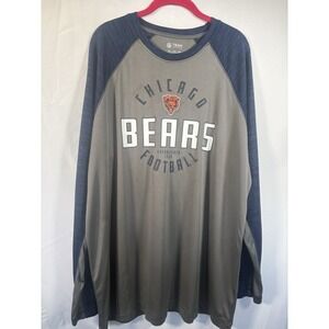 NFL Team Apparel Shirt Size 2XL Chicago Bears Long Sleeve